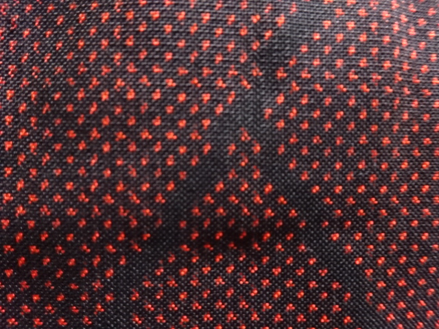 JAPANESE KIMONO / ANTIQUE HINOKIGAKI PATTERN WOVEN DORO OSHIMA TSUMUGI
